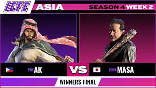 AK (Shaheen) vs Masa (Negan) Winners Finals - ICFC Asia Tekken 7 Season 4 Week 2