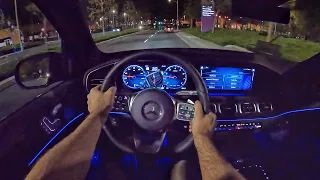 2022 Mercedes-Benz GLE 450 POV Night Drive (3D Audio)(ASMR)