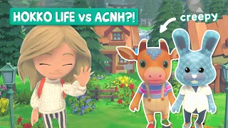 How does Hokko Life compare to Animal Crossing?