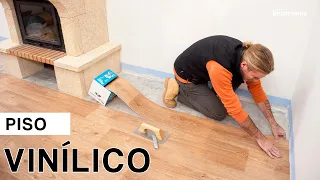 PISO VINÍLICO con revestimiento de madera autoadhesivo 👌​