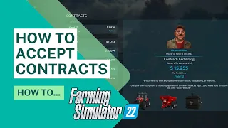 How to accept contracts on farming simulator 22 | FS22 | PS5