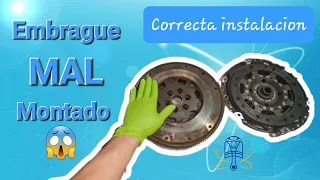 Embrague mal montado. ✔️Correcta instalación del embrague