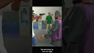 lamar and Franklin ballas gang fight #gta #edit #gta5