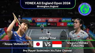Akane Yamaguchi (JPN) vs Gregoria Mariska Tunjung (INA) | All England Open 2024 Badminton | QF