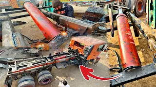 How to Repair a Hydraulic Jack Cracked Due to Overload | When you don't have a new H jack or tools