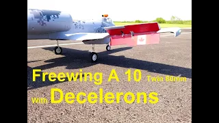 Freewing A-10 Thunderbolt II 80mm with Decelerons.