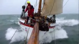 North Sea good sailing gale hardvaer with RS 10 Christiania