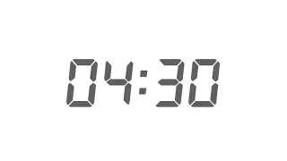 Minimal Time - 4 Minute 30 Second  | Digital Time | Simple game countdown⏱