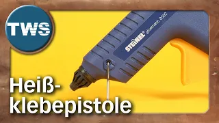 Review: Heißklebepistole Gluematic 3002 von Steinel / hot glue gun (Tabletop, Modellbau, Tool, TWS)