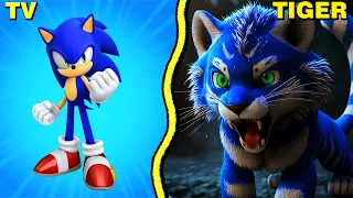 🐅 SONIC the Hedgehog CHARACTERS as TIGERS 2023