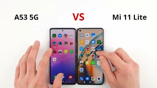 Samsung A53 vs Xiaomi Mi 11 Lite SPEED TEST