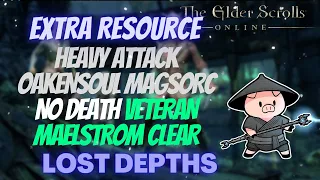 Heavy attack Oakensoul Magicka Sorcerer Arena Build No death Veteran Maelstrom Arena gameplay