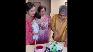 Queen ShreyaGhoshal celebrates her father's birthday with her son Devyaan 🥰❤️ | HBD uncle ✨