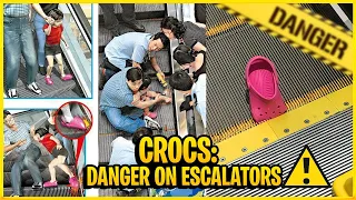 Crocs: Danger on Escalators!!