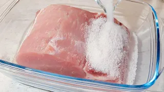 Basturma vom Schweinelende! Sie werden den im Laden gekauften Speck für immer vergessen! ASMR