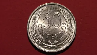 Coin Uruguay. 50 centesimos. 1965