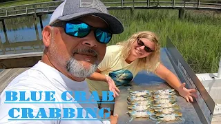 Blue Crab Crabbing/How to Freeze Crabs (bait, set, pull, clean, cook)