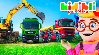 Dzieci bawią się ciężarówkami | Dzieci udają, że się bawią ! ⛑ Kidibli