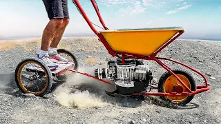 Homemade 200cc Garden Wheelbarrow 🤯