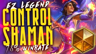 EZ LEGEND with CTRL Shaman! 78% Winrate! - Hearthstone