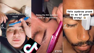 Eyebrow filter prank- Tiktok compilation