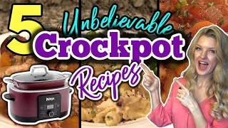 5 Unbelievable CROCKPOT RECIPES You Will LOVE! | Dump & Go CROCKPOT DINNERS that are AMAZING!