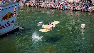Red Bull Flugtag: Crowds defy heatwave to watch quirky aircraft dip in Lyon rivers