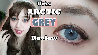 URIS ARCTIC GREY Contact Lenses Review💓 PINKY PARADISE💓- Magnetic Grey Look