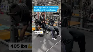 INSANE 405 LB Bench Press with Band Hip Tension 90 Degree Eccentric Isometrics Miles Fox