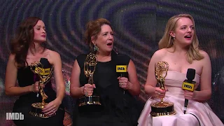 Elisabeth Moss, Ann Dowd and Alexis Bledel Celebrate Multiple Wins | EMMYS 2017