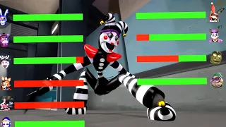 [SFM FNaF] Top 5 FNAF vs FIGHT Animations WITH Healthbars