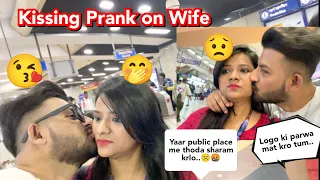 Kissing Prank on Wife For 24 Hours || Epic Reaction of Wife || Prank on Indian Wife || lucky parul