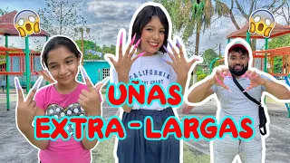 Reto uñas extralargas | todo nos sale mal 😱