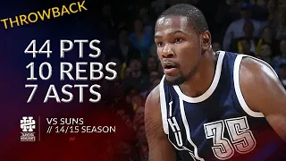 Kevin Durant 44 pts 10 rebs 7 asts vs Suns 14/15 season