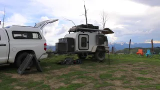 Gros Ventre and Gunsight Pass in the Tundra TRD Pro and Offroad Teardrop Trailer