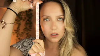 ASMR 📏 Face Measuring 👁️ Eye Measuring, Face Fixing, Face Touching to Sleep | Soft Spoken