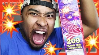 FIRECRACKER PRANK ON GIRLFRIEND!!! (GONE WRONG)