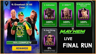 STORY M4 FINAL RUN  - WWE Mayhem live