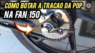 botei a tração da pop na fan 150🏍🚀