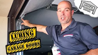 How To Lube A Garage Door Properly! "Mike's Garage Door"