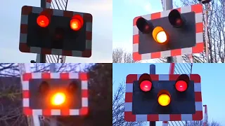 Littlehampton Level Crossing with Halogen Lights! (Compilation)