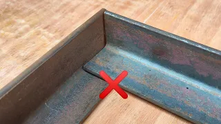 Few Know The Trick Of Cutting Angle Iron For 90 Degree Joints With Precise Results #welding #weld
