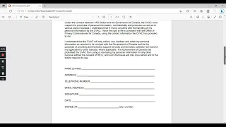 StepByStep VFS Biometrics consent form - Canadian visa