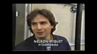 Reginaldo Leme zoando com Nelson Piquet