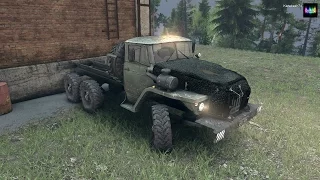 SpinTires обзор мода ( Новенькие колеса для "Урала" и Утеплитель )