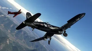 【War Thunder】F4U-4B vs Yak-3P【A little trick】