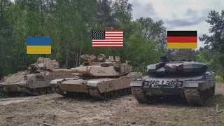 Ukraine's strongest defense LEOPARD 2A6 & M2A2 Bradley repulse Russian tanks at KISLOVKA