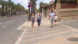 Прогулка по Салоу Salou Promenade ,Испания,июнь 2016 год.Очень симпатичный городок.