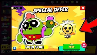 LEGENDARY FREE GIFTS FOR SPIKE 🔥😱SUPER CREDITS😲🔥 BRAWL STARS UPDATE🎁