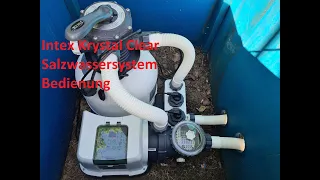 Pool Intex Salzwassersystem Bedienung Krystal Clear